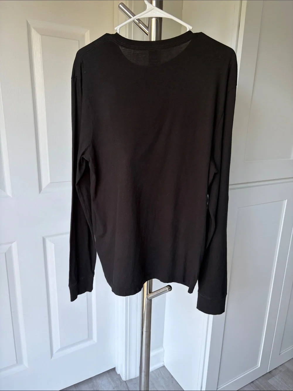 J. Crew Black Men’s Long-Sleeve Crew Neck Shirt, Size M.